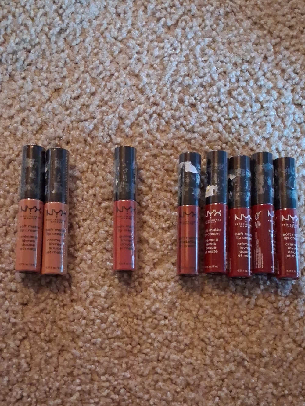 NYX Soft Matte Lip Creams Zurich Prague Madrid Bundle Lot